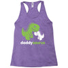 daddysaurus dinosaur dino Racerback Tank