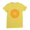 orange vec Ladies Fitted T-Shirt