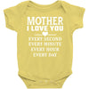I Love You Mother Baby Bodysuit