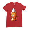 brave kitty Ladies Fitted T-Shirt