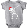 skeleton dabbing christmas Baby Bodysuit