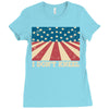 I Don't Kneel Ladies Fitted T-Shirt