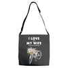 i love when my wife lets me buy another bike Adjustable Strap Totes