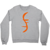 helix of heroes funny retro sci fi superhero symbol cool logo Crewneck Sweatshirt