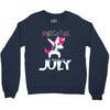 july born unicorns Crewneck Sweatshirt