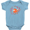 happy space fox   porky roebuck Baby Bodysuit