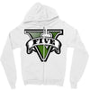 five logo Zipper Hoodie