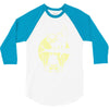 cat and bat halloween 3/4 Sleeve Shirt