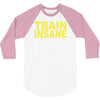 insane gym training bodybuilding workout keepfit weightlifting 3/4 Sleeve Shirt