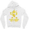 peanut butter jelly time banana Zipper Hoodie