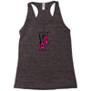 i run like a girl try to keep up Racerback Tank