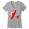 pilot flieger airplane flugzeug extra300 rc flyer Women's V-Neck T-Shirt