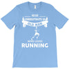 who loves running T-Shirt