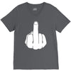 middle finger V-Neck Tee