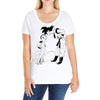 goku vs freeza Ladies Curvy T-Shirt