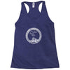 back to back world war champs raising flag Racerback Tank