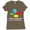 snes super famicom colours Ladies Fitted T-Shirt