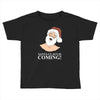 santa is coming Toddler T-shirt