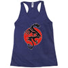 sun dragon with pearl   black red white Racerback Tank