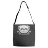pug mom sugar skull Adjustable Strap Totes