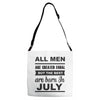 all men are created equal july Adjustable Strap Totes