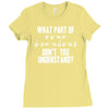 what part of sign language don't you understand Ladies Fitted T-Shirt