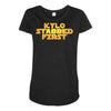 kylo stabbed first Maternity Scoop Neck T-shirt