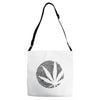 cannabis fingerprinting (black) Adjustable Strap Totes