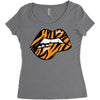 sexy lip biting Women's Triblend Scoop T-shirt
