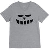 smiling teeth pumpkin face V-Neck Tee