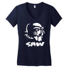 saw puppe horror Women's V-Neck T-Shirt