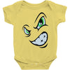 angry cartoon face Baby Bodysuit