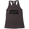 Beach Please Racerback Tank