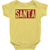 santa red glitter Baby Bodysuit