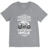 Motorcycles Uncle V-Neck Tee