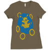 sad hedgehog Ladies Fitted T-Shirt