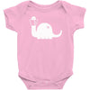 apatosaurus white Baby Bodysuit