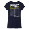 August Girl Facts Virgo Women's V-Neck T-Shirt