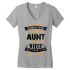 Super Cool Aunt Of A Freaking Awesome Niece Women's V-Neck T-Shirt