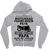 motorrad papa Zipper Hoodie