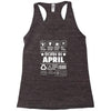 Born In April Racerback Tank