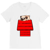 snoopy parody pug w V-Neck Tee
