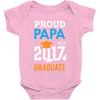 Class of 2017 Proud Papa Graduation Baby Onesie