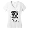 Greatest Auntie In The Universe Women's V-Neck T-Shirt