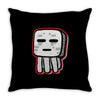 minecraft ghast drawing Throw Pillow