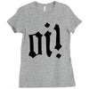 oi punk rock top long sleeve Ladies Fitted T-Shirt