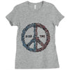 peace in our time vectorized Ladies Fitted T-Shirt