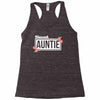 blessed aunitie with flower white color Racerback Tank