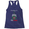 dreaming of a white christmas Racerback Tank