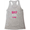 she thinks i'm crazy Racerback Tank